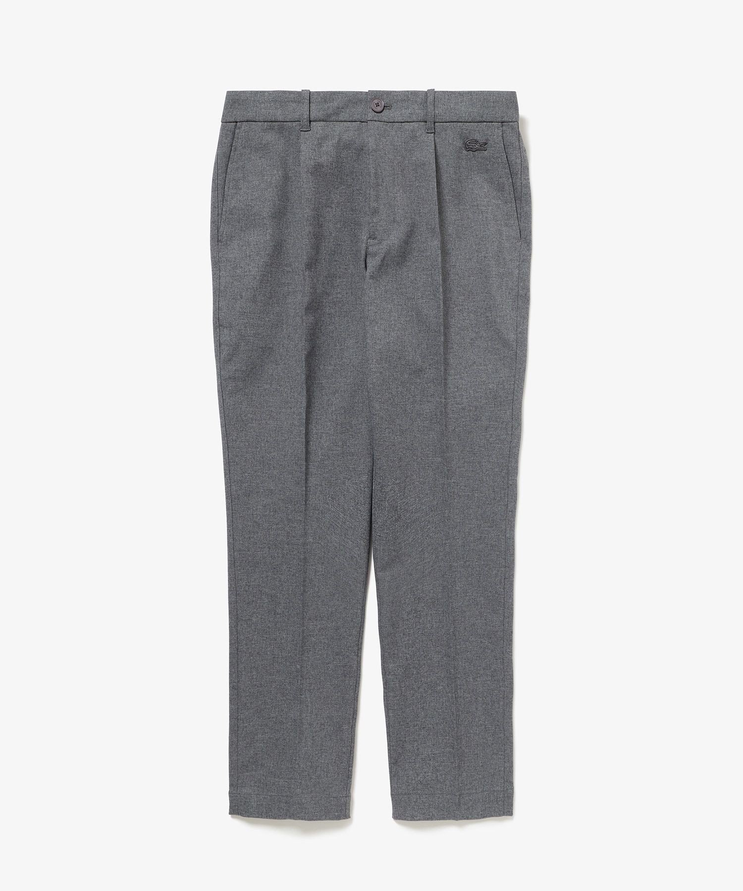 Приталенные брюки из эластичной ткани, напоминающей шерсть LACOSTE, Gray — фото 4
