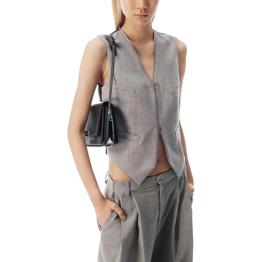 Женский жилет Alexander Wang, Light Heather Gray — фото 3