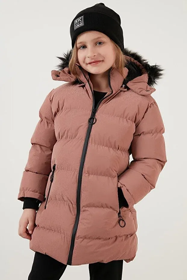 Детское зимнее пальто для девочек с капюшоном Lela, Powder