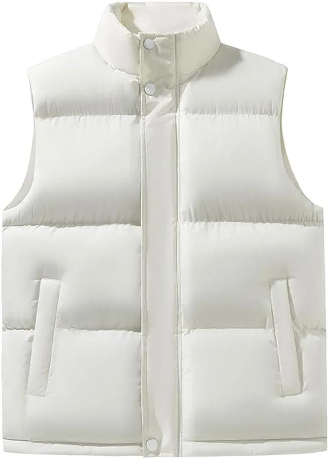 Мужской жилет с утеплителем Puffer Vest, молочно-белый/белый