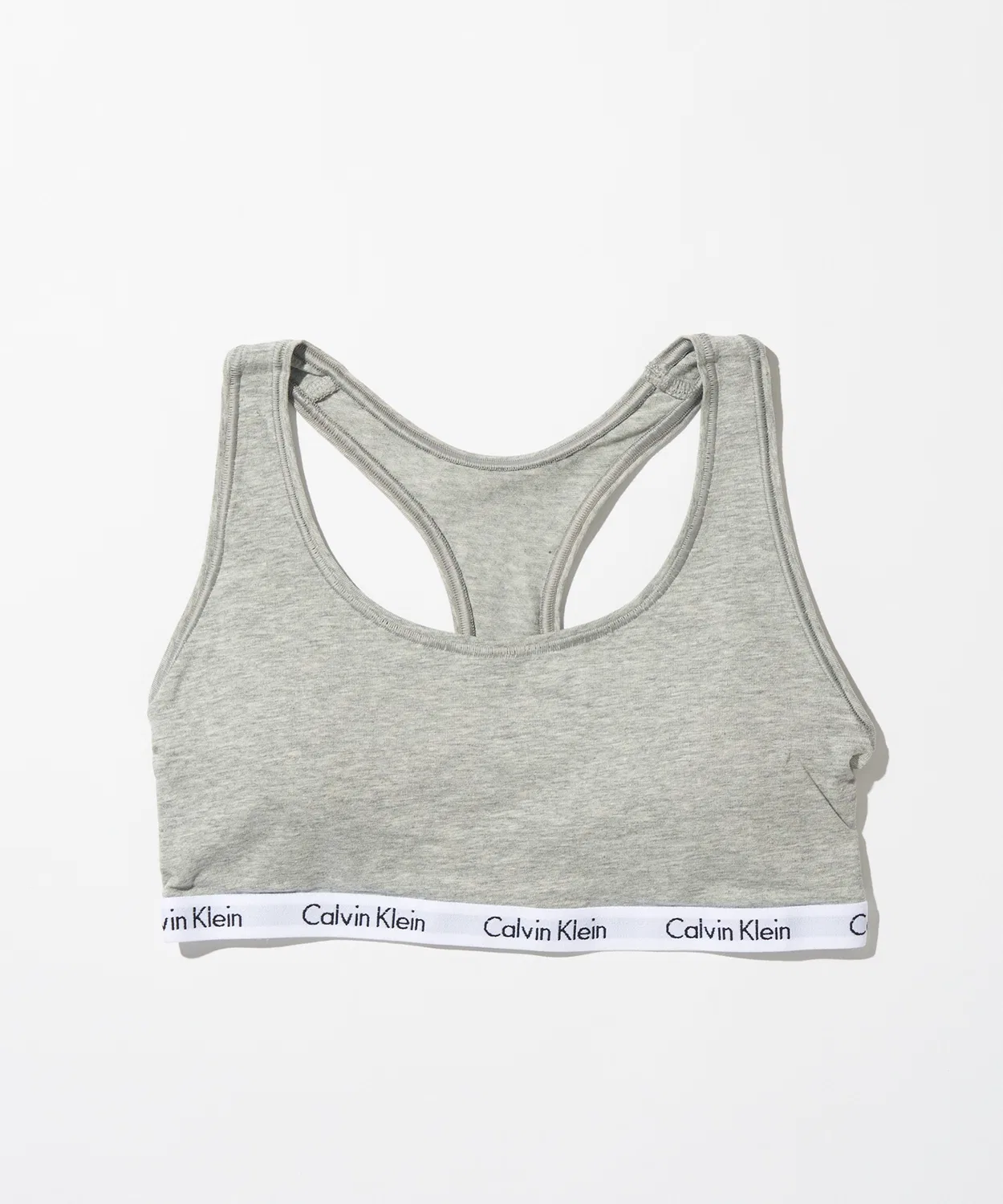 Женский спортивный бюстгальтер с логотипом Calvin Klein, Серый — фото 2