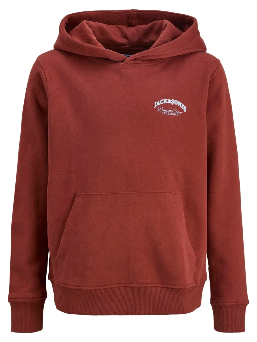 Детская толстовка 'Brandes' красного цвета Jack & Jones Junior