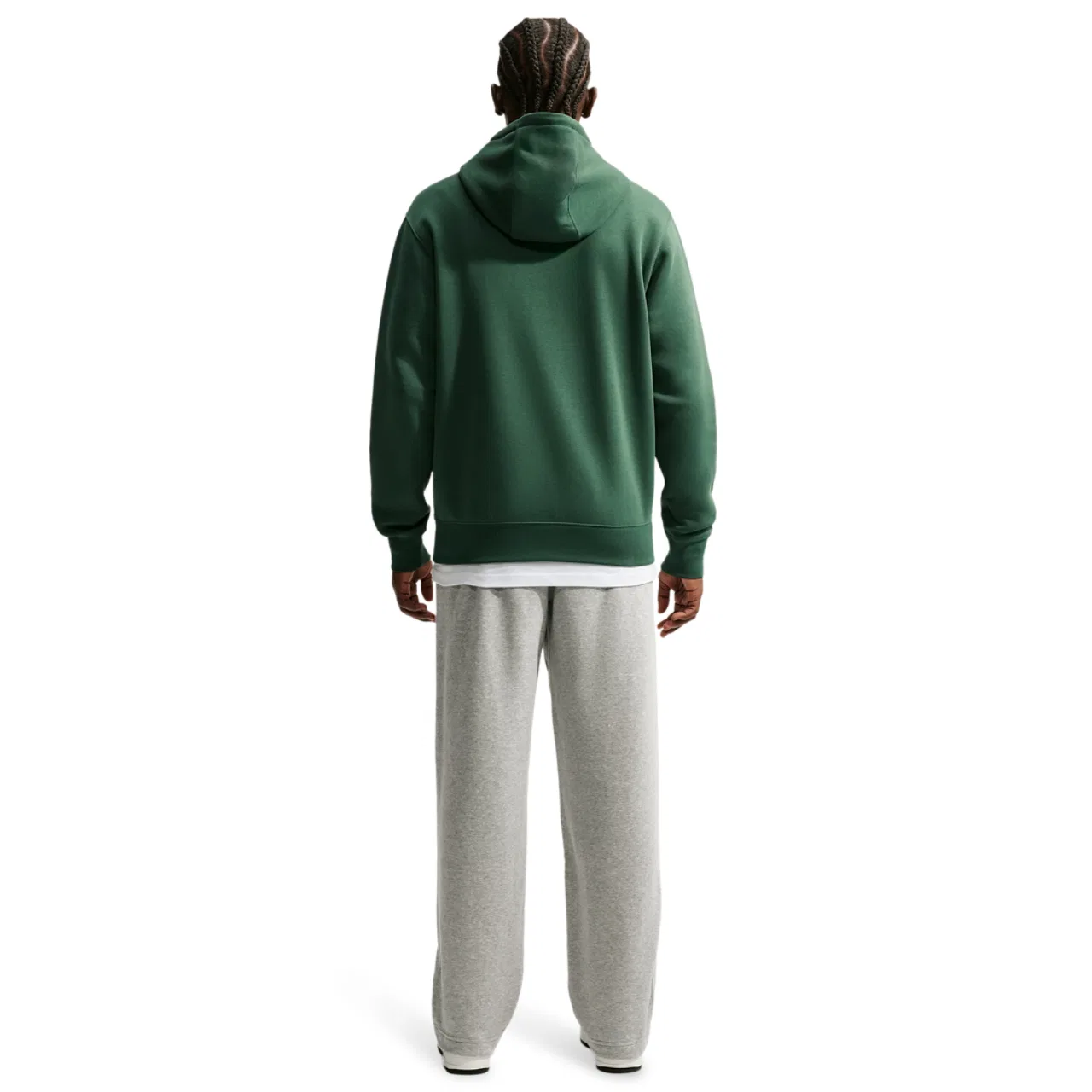 Мужской худи свободного кроя Nike Club Pullover, Nike, Fir Fir White — фото 4