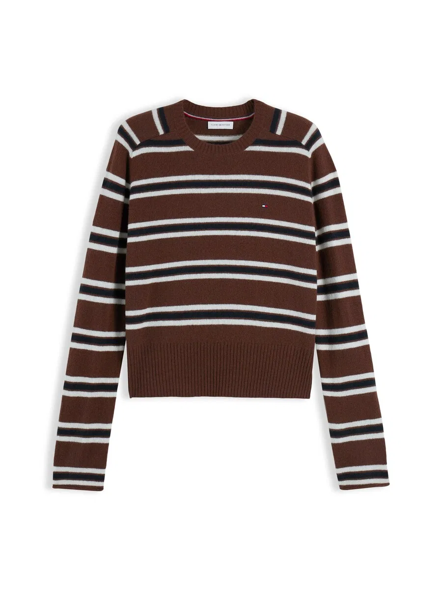Свитер TOMMY HILFIGER коричневого цвета
