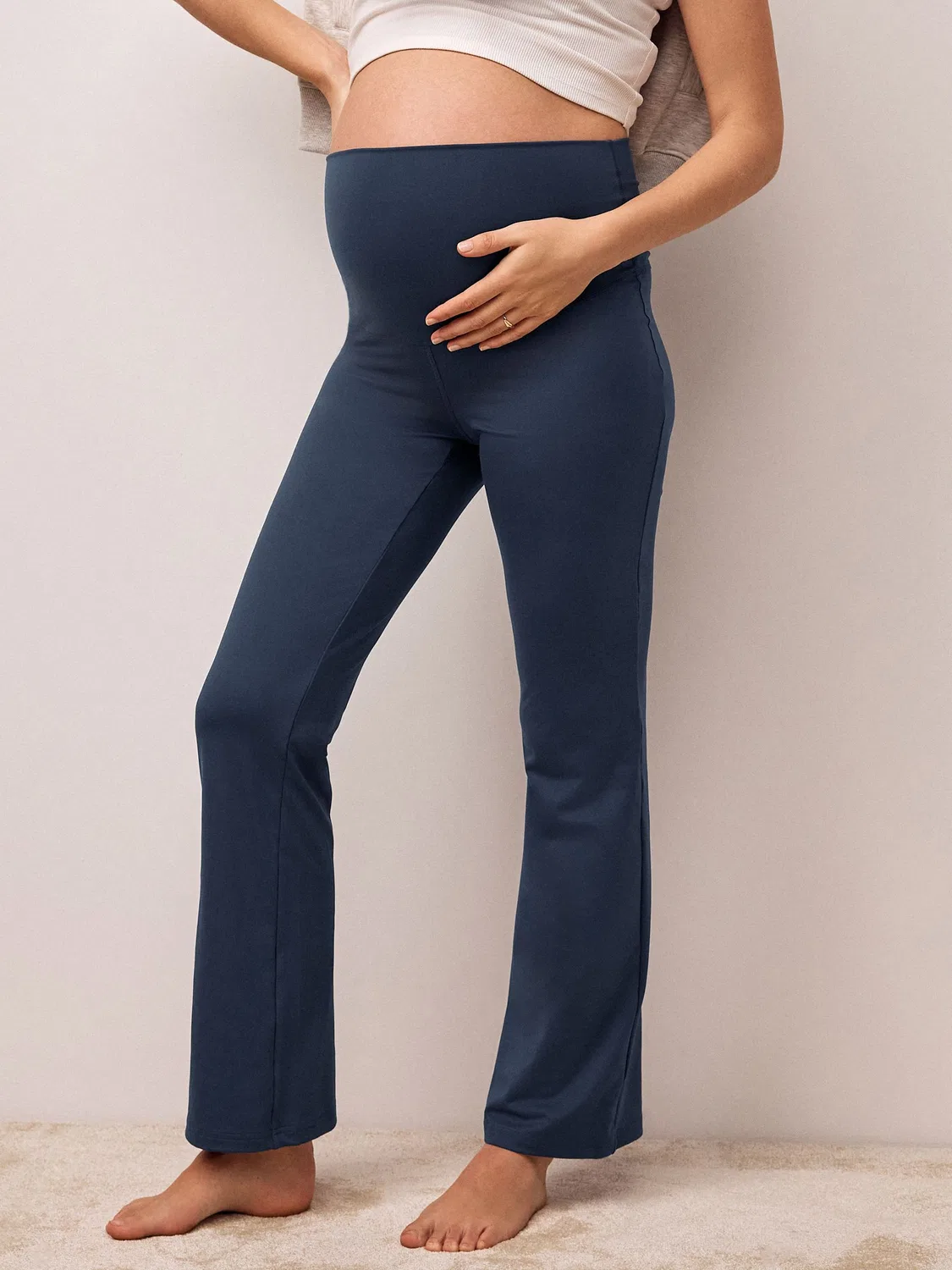 Леггинсы для йоги и мам, фларед, Supersoft Dry Tech Next, Navy — фото 2