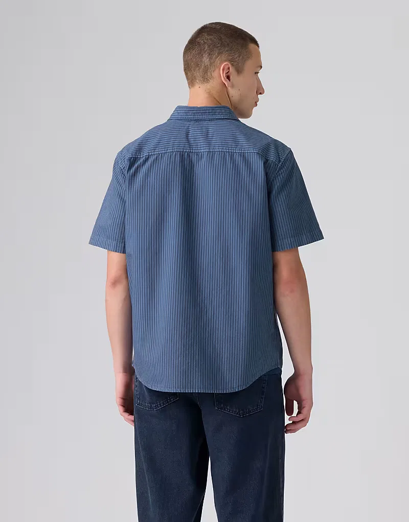 Рубашка authentic с коротким рукавом на пуговицах Levi's, синий — фото 2