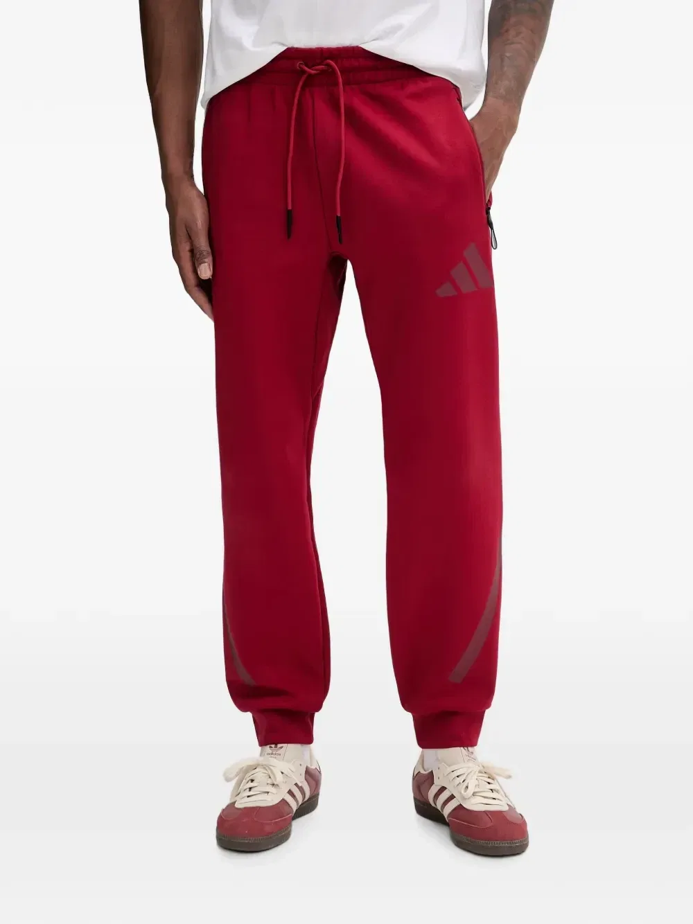 Штаны Z.N.E. Adidas, красный