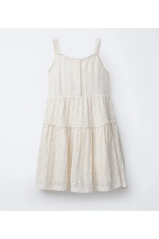 Детское платье для девочек хлопковое Oliveyoumom, Nude Color