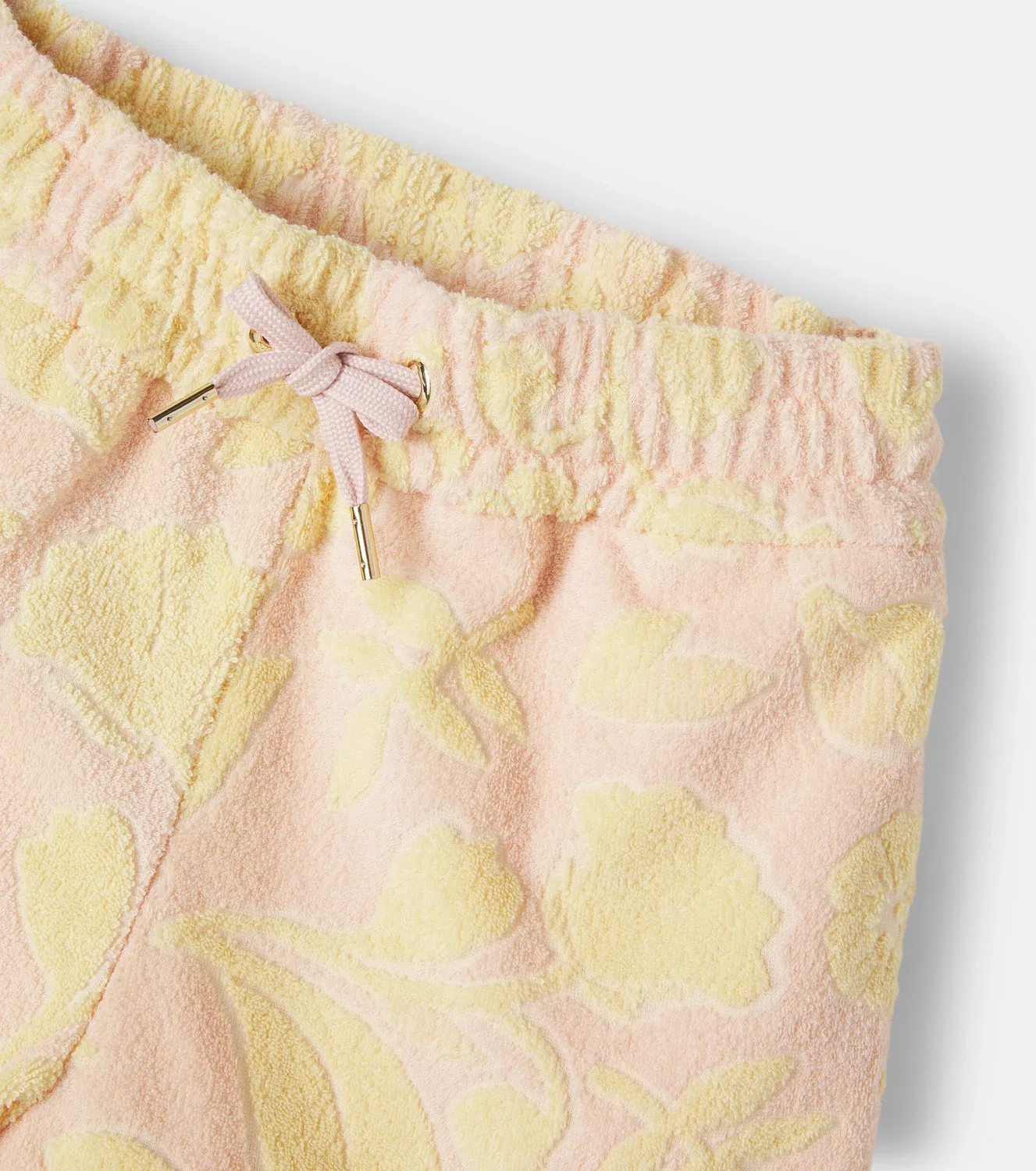 Шорты с цветочным рисунком Chloé Kids, желтый — фото 3
