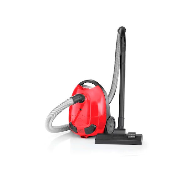 

Пылесос Black+Decker Vacuum VM1200-B5, с мешком, красный