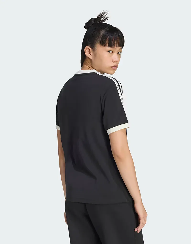 Футболка Summer Glow Advanced с тремя полосками Adidas Originals, черный — фото 2