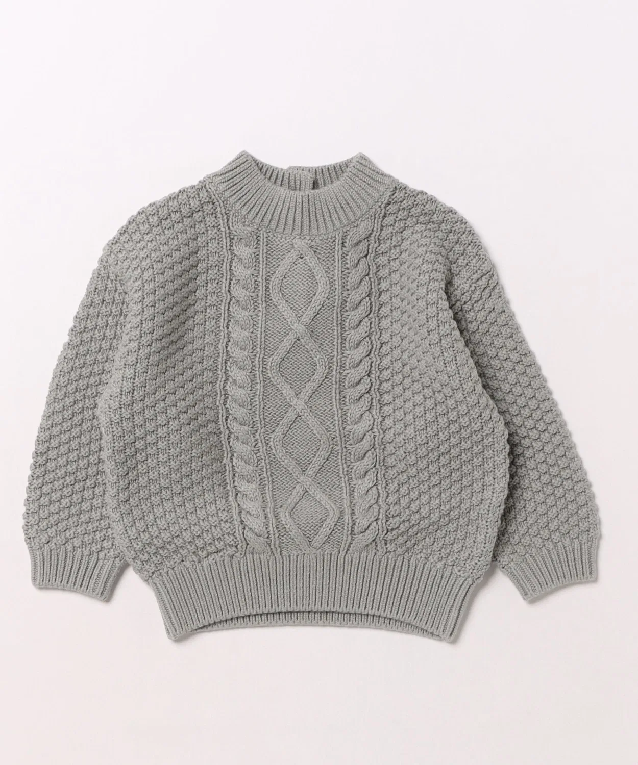 Детский свитер с длинным рукавомCABLE KNIT SWEATER ARCHIVER, Light Blue