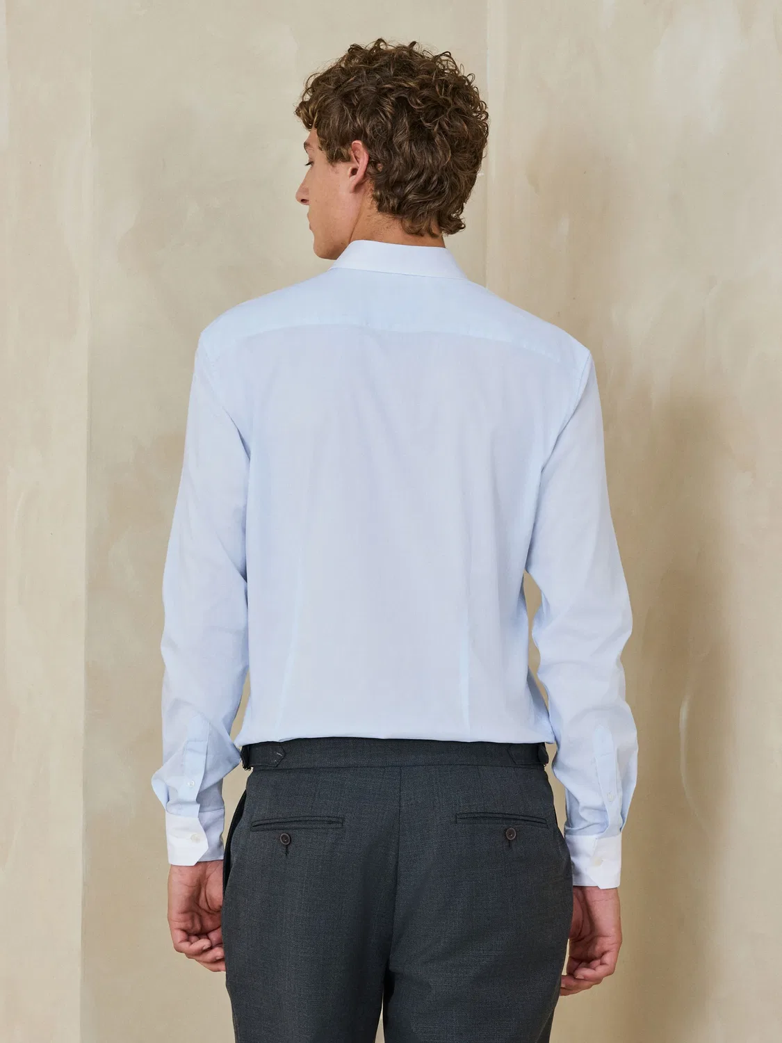 Рубашка формальная Slim Fit Next, синий/белый — фото 3