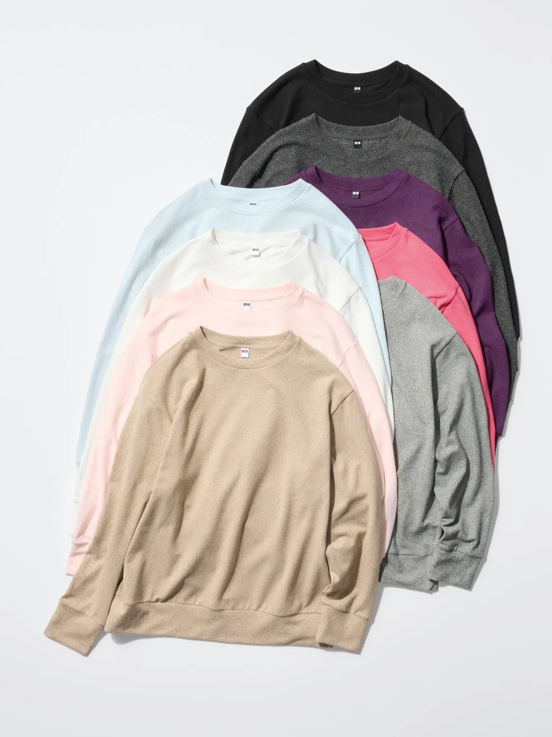 Толстовка мягкий флисовый с длинным рукавом Uniqlo, серый — фото 3