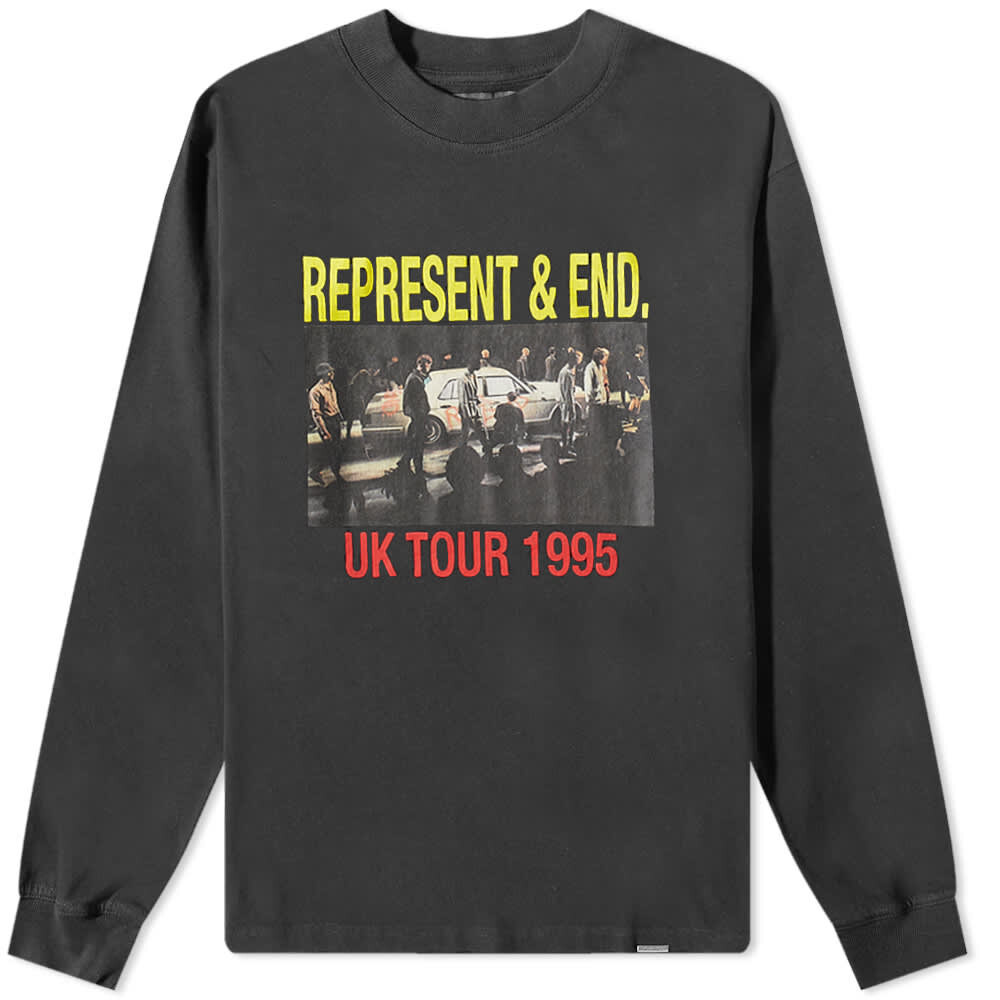 

Футболка END. x Represent 'UK Tour' Long Sleeve Tee, Серый, Футболка END. x Represent 'UK Tour' Long Sleeve Tee