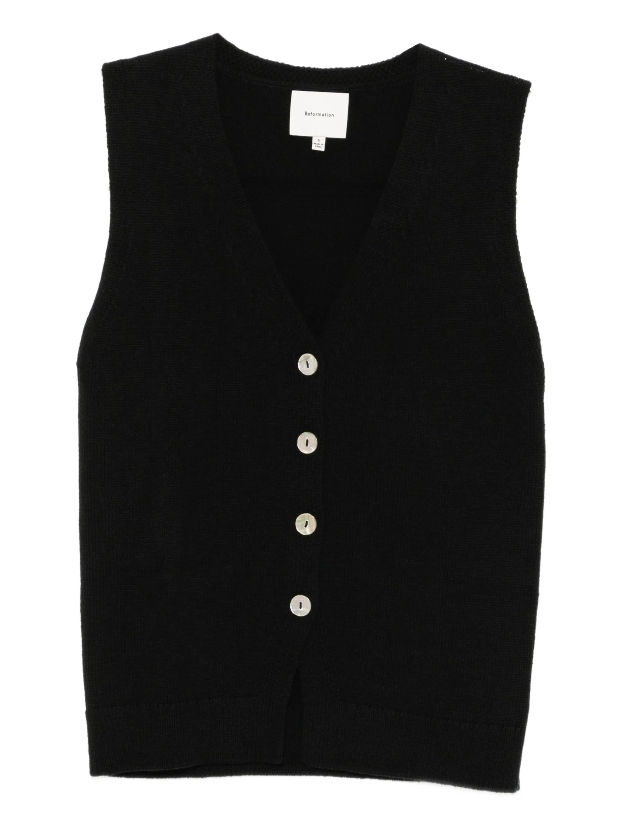 

Топ Linden без рукавов Reformation, черный