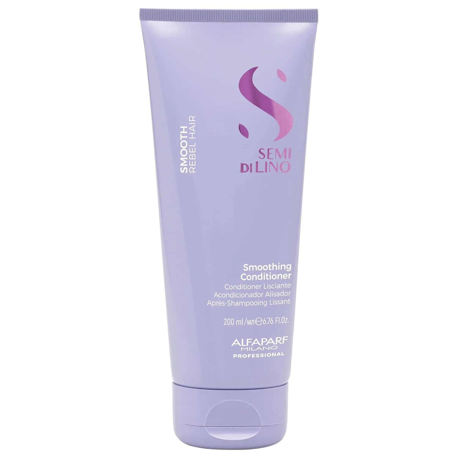 Alfaparf Milano Semi Di Lino Smooth Conditioner для непослушных и пушащихся волос - смягчающий кондиционер с семенами льна для контроля влажности 200 мл