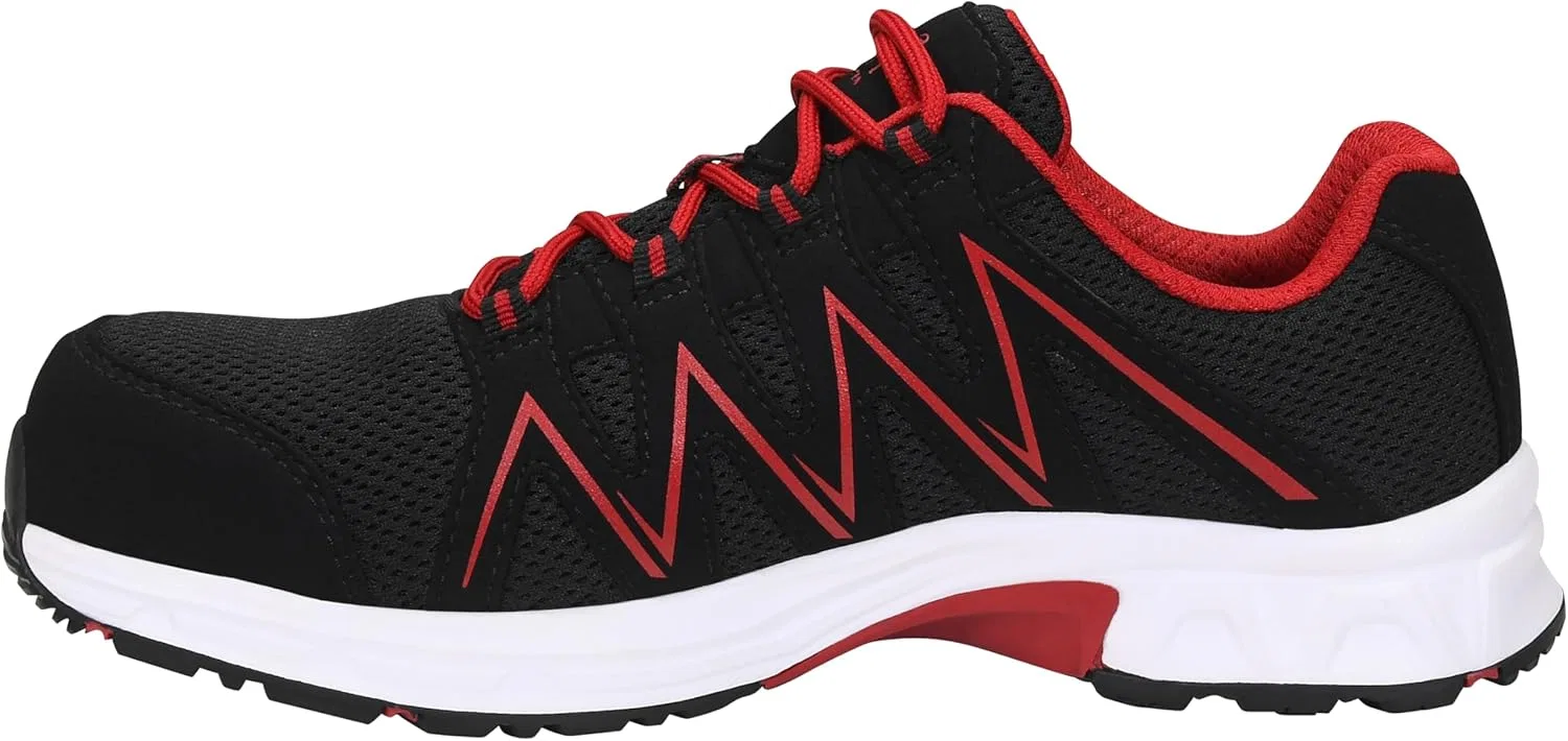 Защитная обувь ELTEN Jori jo_Speedy Black-red Low ESD S1PS, женская и мужская, текстиль, композитный защитный носок (легче стального), легкая, спортивная — фото 3