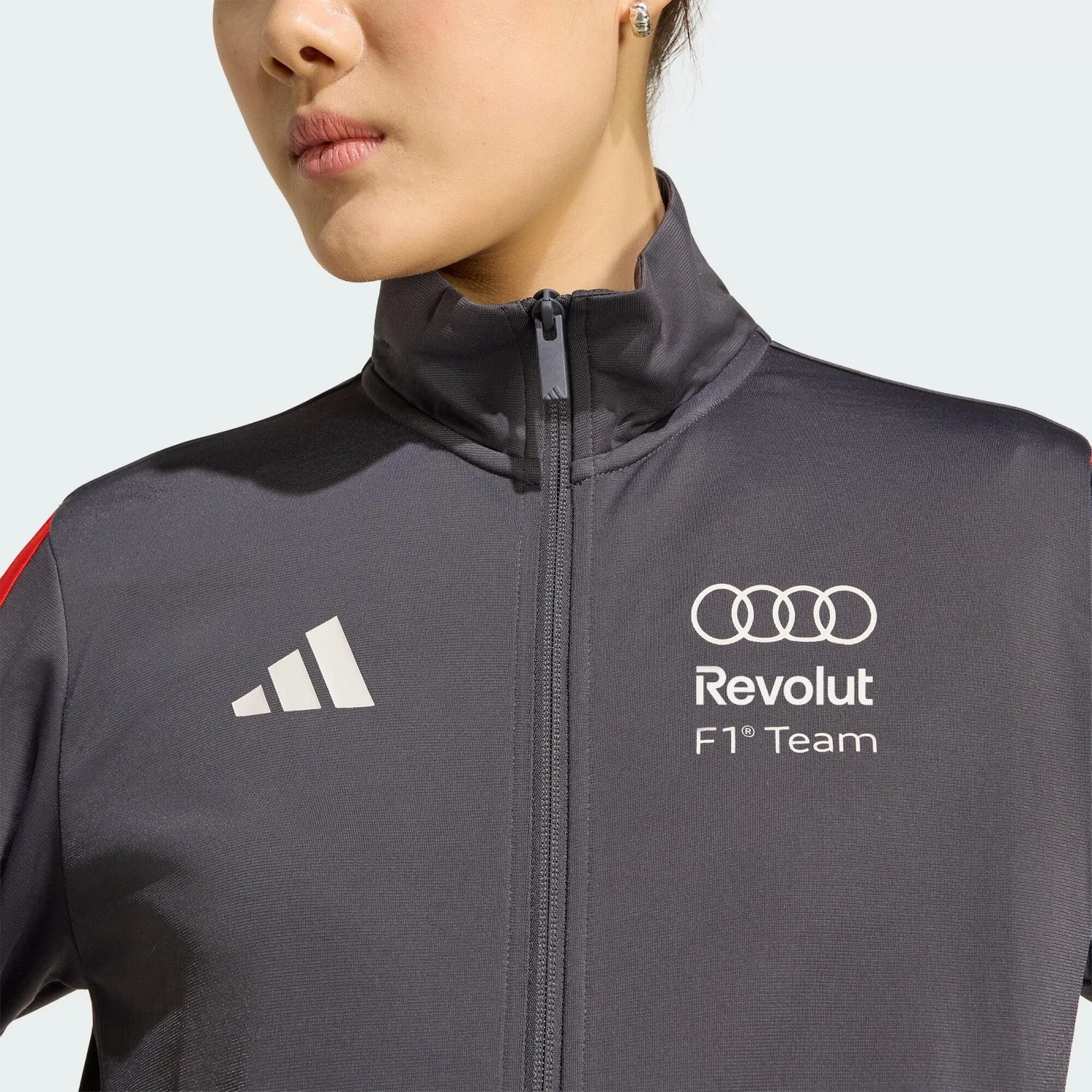 Мужская тренировочная куртка с капюшоном Audi Revolut F1 Team DNA Adidas, Schwarz — фото 4