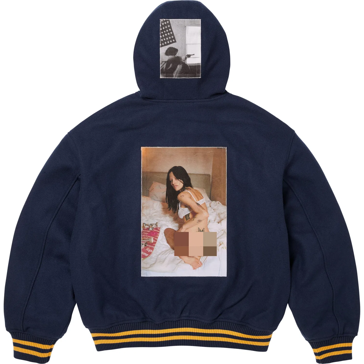 Унисекс куртка с капюшоном FW26 Supreme, Marine Blue