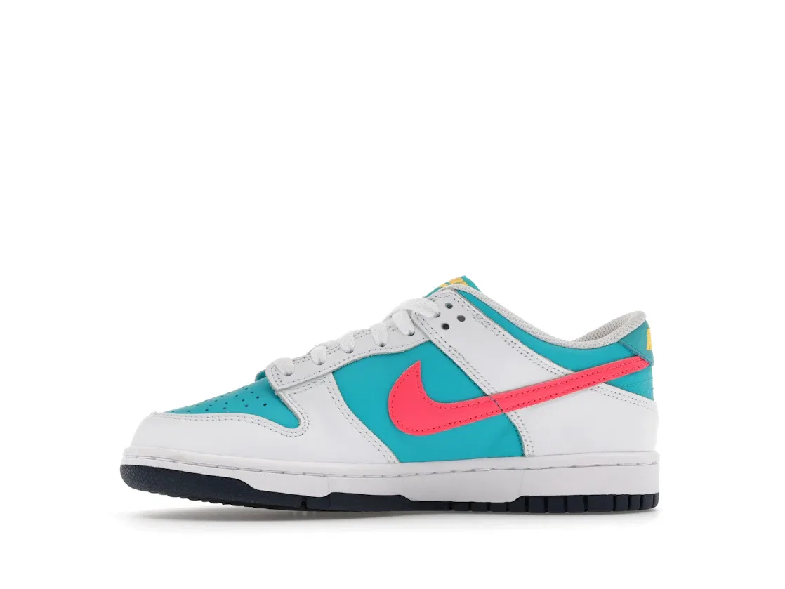 Детские кроссовки Lifestyle Nike Dunk Low Dusty Cactus Thunder Blue, Dusty Cactus/Thunder Blue/White/Racer Pink/Laser Orange — фото 3