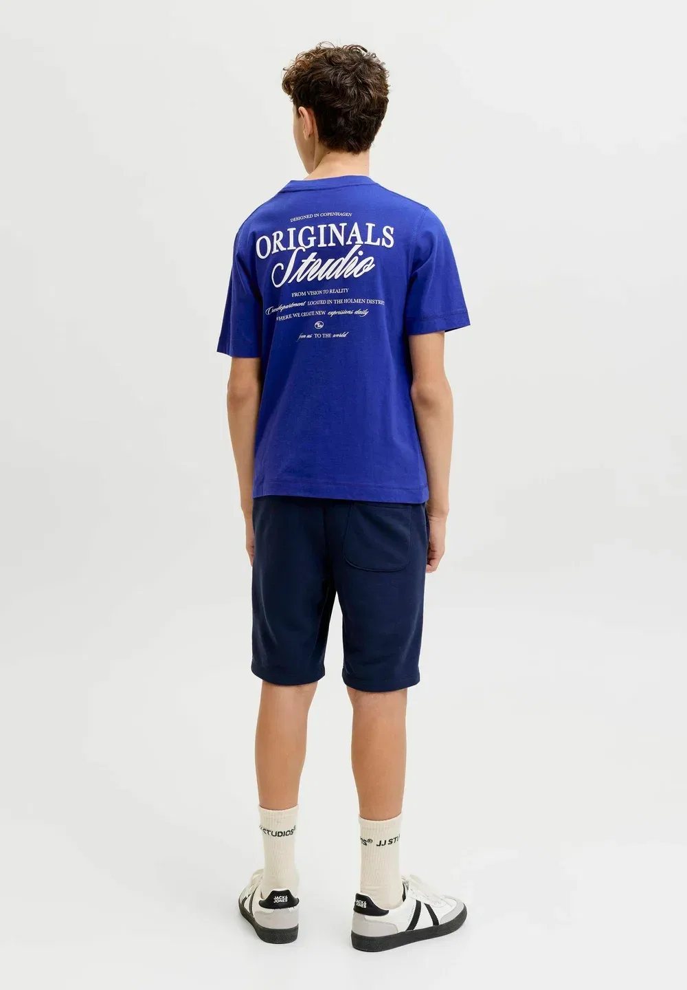 Jornorrebro typo tee ss crew neck sn jnr - print t-shirt Jack & Jones Junior, Bluing — фото 2