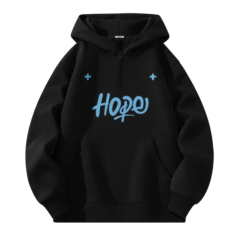 Худи детский с капюшоном средней плотности MINISO, Navy Blue (Ma Da Hope Graffiti) — фото 3