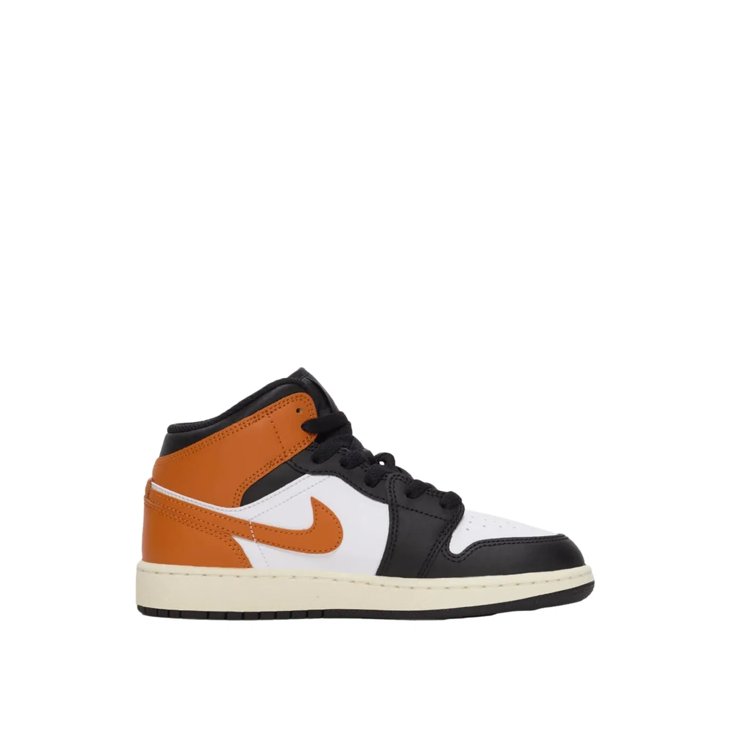 Детские кроссовки Nike Air Jordan 1 Mid Starfish / Black - White - Sail DQ8423-801, White — фото 3