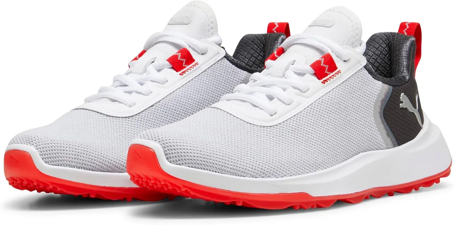Детские кроссовки для мальчиков Fusion Crush Sport PUMA Golf, Puma White-Dark Coal — фото 4