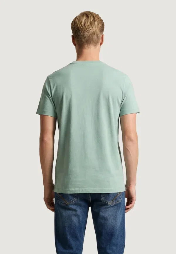 Футболка хлопковая Mick-basic U.S. Polo Assn., Fluo Green, зеленый — фото 3