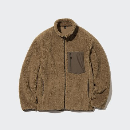 

Куртка Uniqlo Unisex Windproof Outer Fleece, 32 темно-бежевый