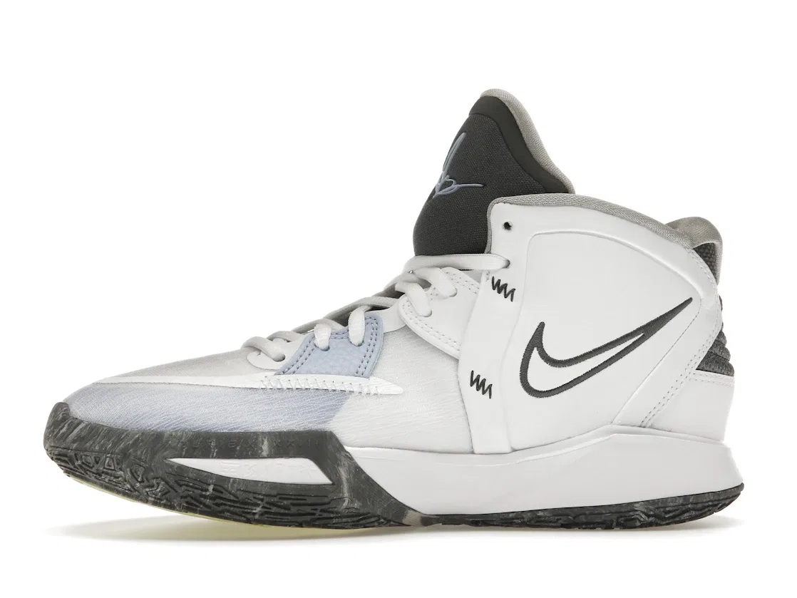 Детские кроссовки для баскетбола с дизайном Smoke And Mirrors Nike Kyrie Infinity, White/Light Marine/Medium Blue/Iron Gray — фото 3