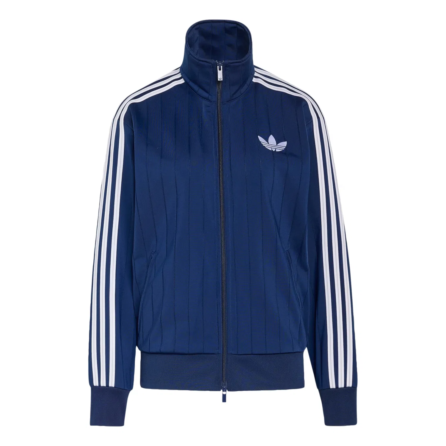 Толстовка на молнии Adidas Originals Firebird темно-синего цвета
