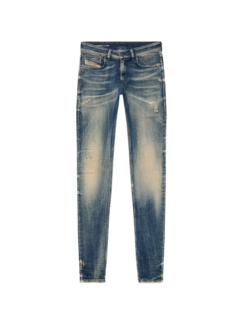 Джинсы скинни Sleenker 1979 с заниженной талией Diesel, синий