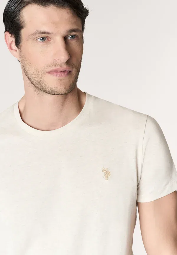 Футболка дышащая basic t-shirt U.S. Polo Assn., белый — фото 4