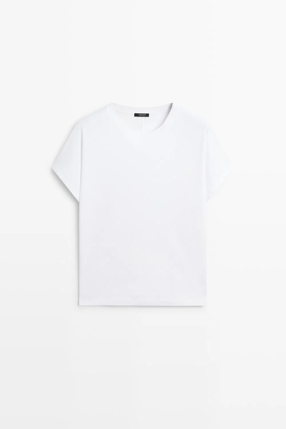 Футболка Massimo Dutti 100% Cotton, белый — фото 2