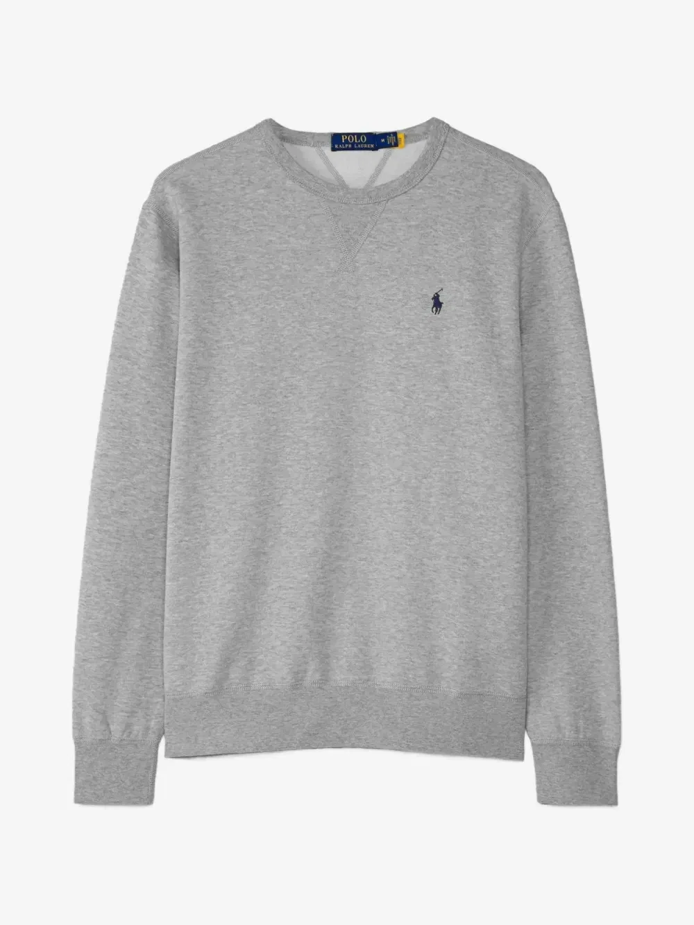 Свитшот с круглым вырезом и вышитым логотипом POLO RALPH LAUREN, серый
