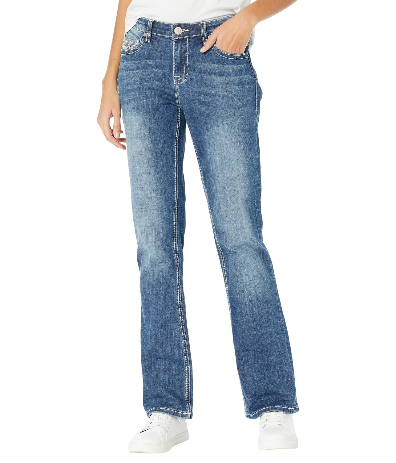 

Джинсы Rock and Roll Cowgirl, Mid-Rise in Medium Wash W1-2705