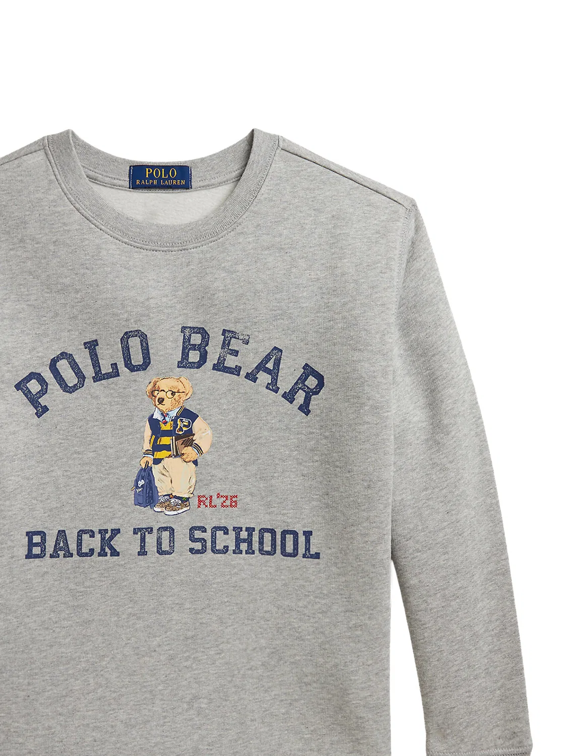 Толстовка стандартного кроя для мальчика Polo Ralph Lauren, серый — фото 3