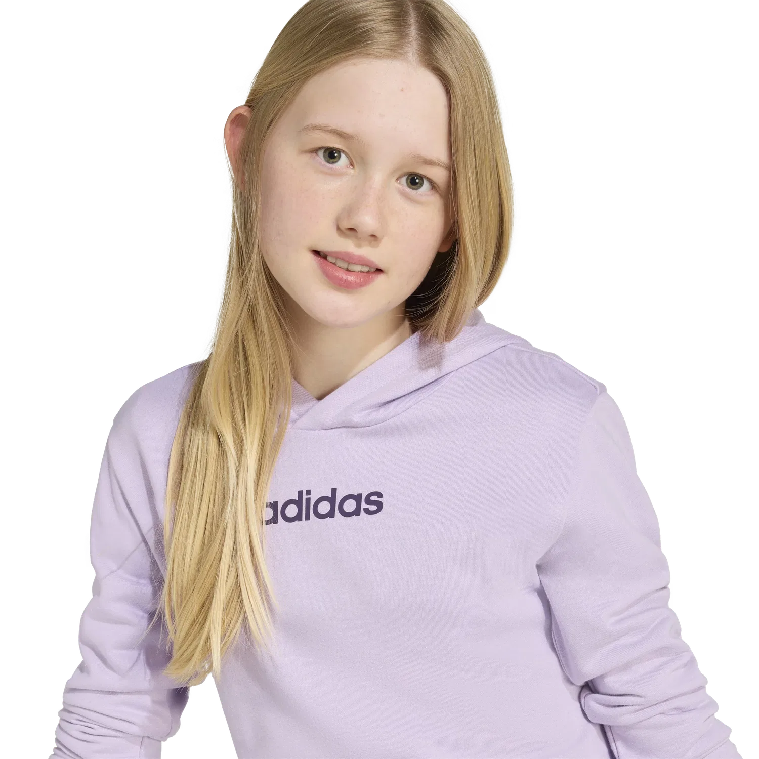 Детское худи Adidas, сиреневый — фото 4
