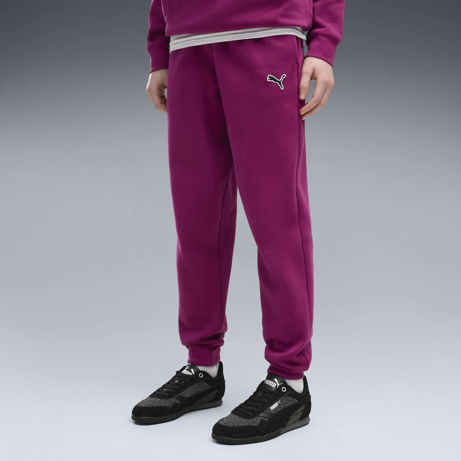 Детские спортивные штаны из флиса с моделью Essentials Elevated, Puma, Fuchsienrosa — фото 4