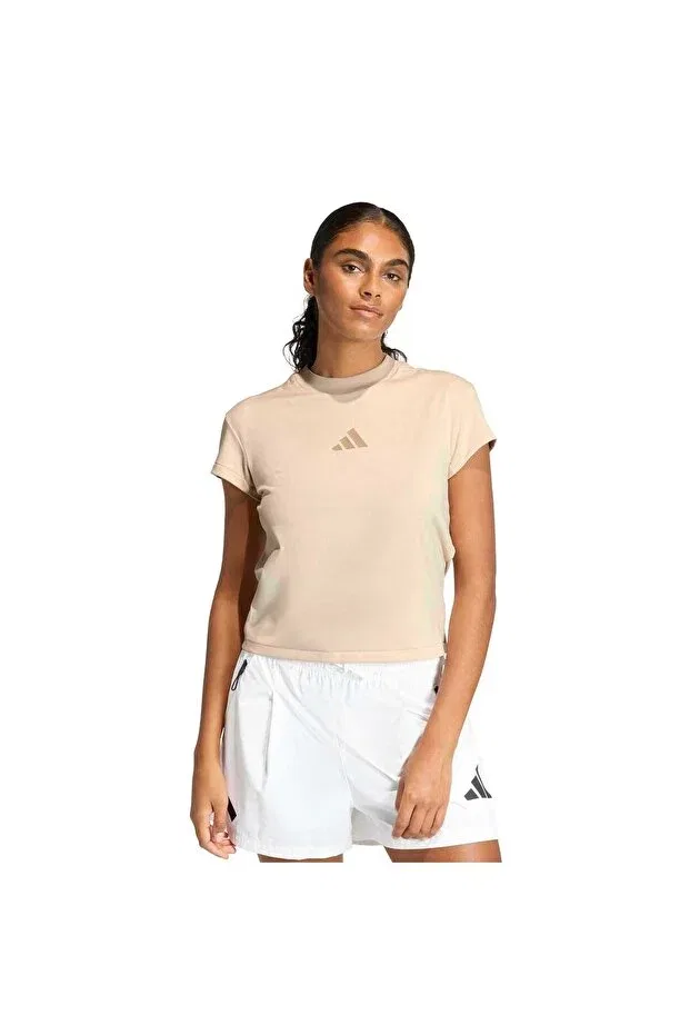 Женская спортивная футболка с принтом Z.N.E. BB Tee Adidas, Beige