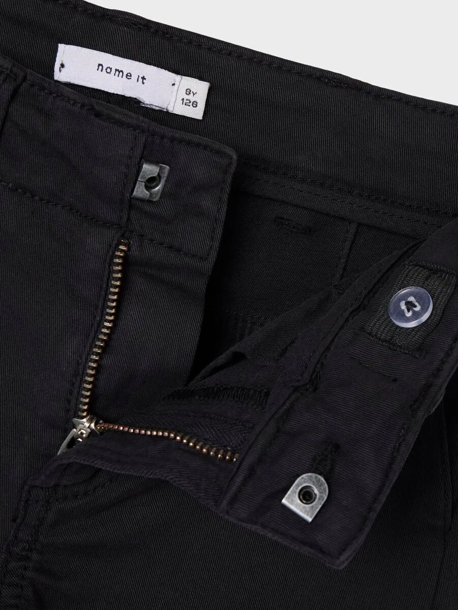 Брюки NAME IT Regular Pants 'RYAN' черного цвета — фото 4