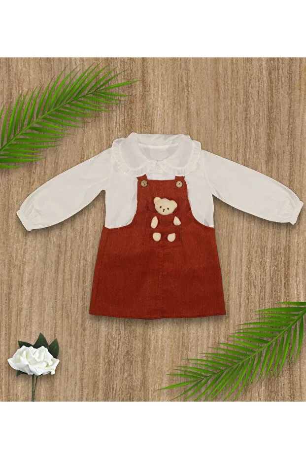 Детское платье для девочек с длинным рукавом Özgül Bebe, Tile — фото 3