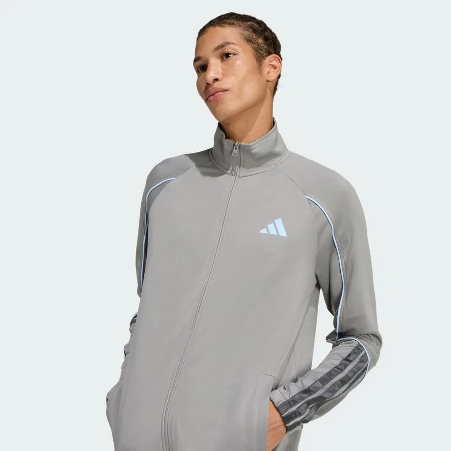 Спортивный костюм с длинным рукавом Stadium 3-Stripes Tracksuit adidas, Серый — фото 4