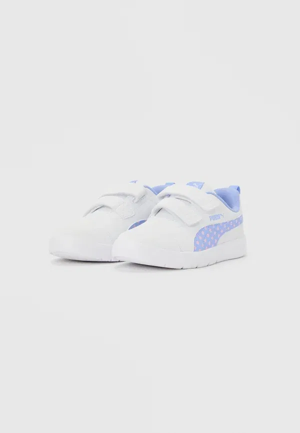 Кроссовки с искусственной кожи Courtflex v3 Puma, белый, Intense Lavender, Pink Shimmer — фото 2