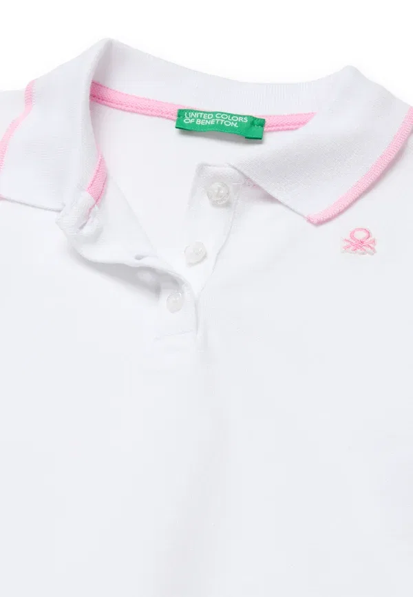 Детская рубашка United Colors Of Benetton, белый — фото 3