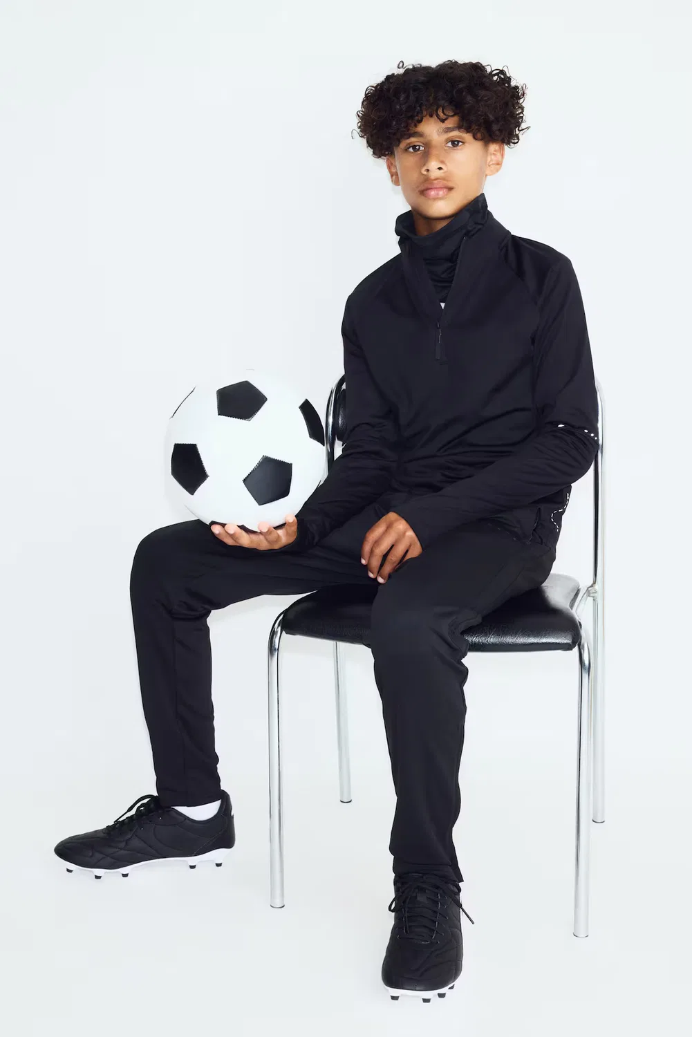Футбольные брюки с технологией Drymove H&M, Schwarz — фото 2