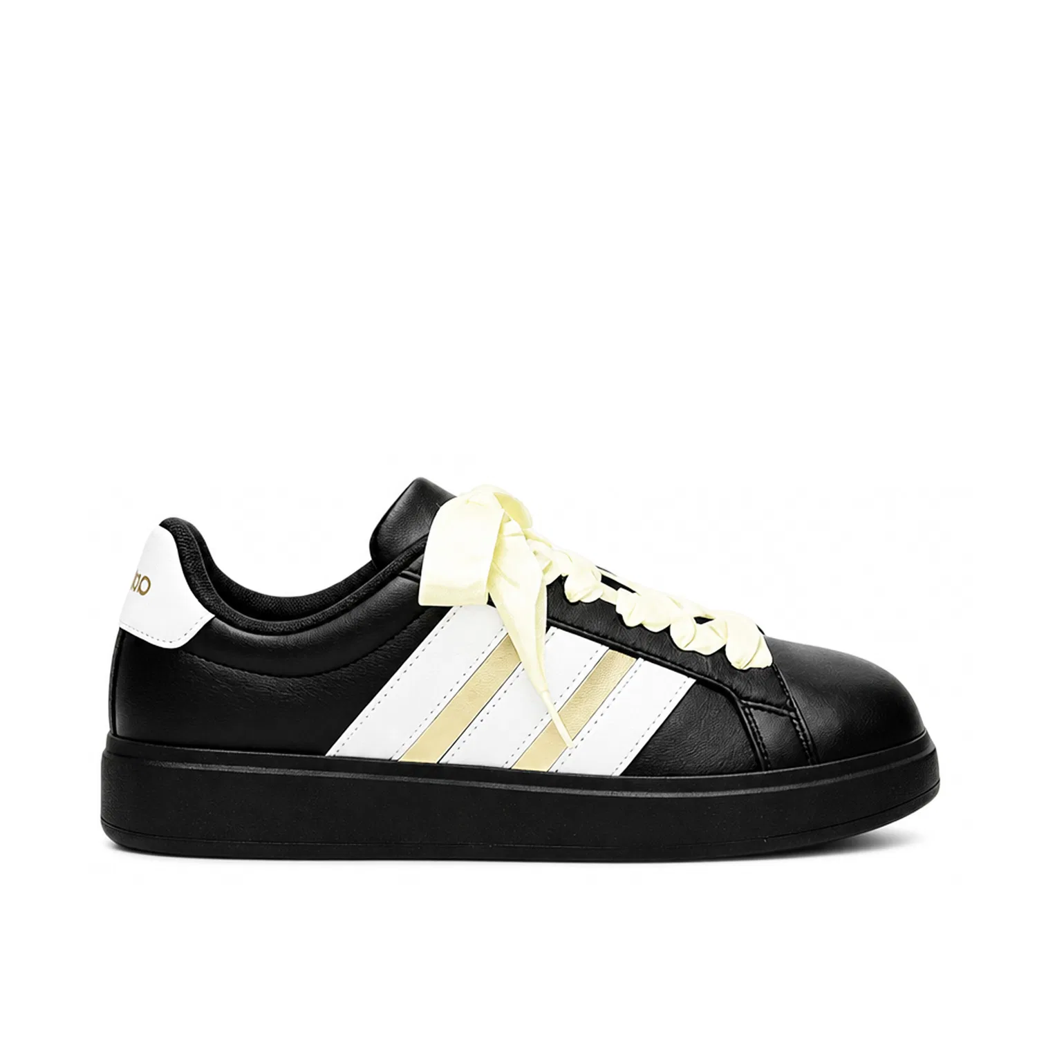 Детские кроссовки для скейтбординга с принтом Adidas Street Talk, Black Yellow — фото 3