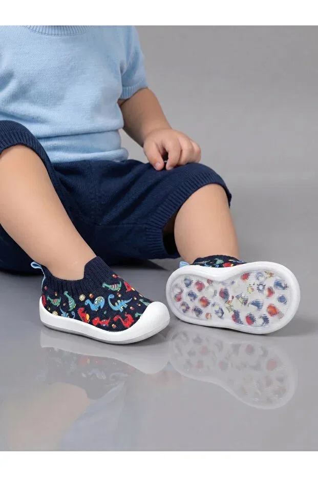 Детские спортивные кроссовки для мальчиков с принтом Dino Db Kids, Navy Blue